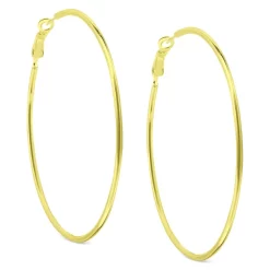 Flash Sale 🔔 Giani Bernini Polished Wire Large Hoop Earrings In 18k Gold-Plated Sterling Silver, 70mm, Created For Macy's Gold Over Silver 😀 -Giani Bernini Shop unnamed file 275