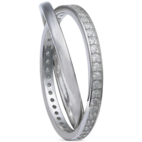 Hot Sale 🛒 Giani Bernini Cubic Zirconia Crisscross Ring In Sterling Silver, Created For Macy's ✔️ 4 Hot Sale 🛒 Giani Bernini Cubic Zirconia Crisscross Ring In Sterling Silver, Created For Macy's ✔️ - Image 4