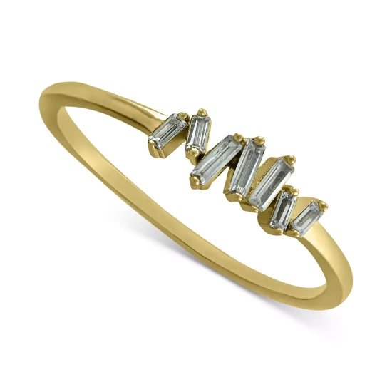 Brand new 💯 Giani Bernini Cubic Zirconia Baguette Cluster Ring, Created For Macy's Sterling Silver 🎁 4 Brand new 💯 Giani Bernini Cubic Zirconia Baguette Cluster Ring, Created For Macy's Sterling Silver 🎁 - Image 4