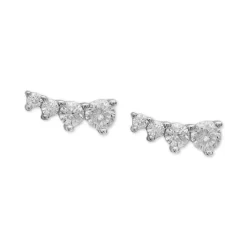Budget ✔️ Giani Bernini Cubic Zirconia Ear Climbers In Sterling Silver, Created For Macy's 🎉 -Giani Bernini Shop unnamed file 438