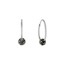 Buy ⌛ Giani Bernini Crystal Ball Small Hoop Earrings, 0.82, Created For Macy's Clear 🎉 -Giani Bernini Shop unnamed file 484