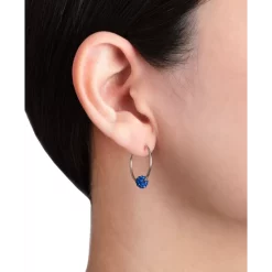 Buy ⌛ Giani Bernini Crystal Ball Small Hoop Earrings, 0.82, Created For Macy's Clear 🎉 -Giani Bernini Shop unnamed file 485