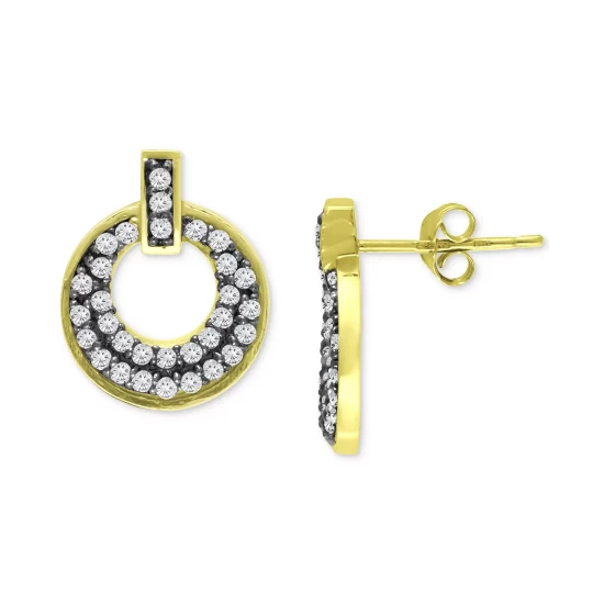 Best Pirce โญ Giani Bernini Cubic Zirconia Doorknocker Stud Earrings In 18k Gold-Plated Sterling, Created For Macy's Gold Over Silver ๐ 4 Best Pirce โญ Giani Bernini Cubic Zirconia Doorknocker Stud Earrings In 18k Gold-Plated Sterling, Created For Macy's Gold Over Silver ๐ - Image 4