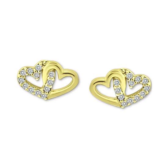 Discount ✨ Giani Bernini Cubic Zirconia Intertwined Hearts Stud Earrings, Created For Macy's White 👏 5 Discount ✨ Giani Bernini Cubic Zirconia Intertwined Hearts Stud Earrings, Created For Macy's White 👏 - Image 5