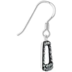 Outlet 🎉 Giani Bernini Gray Crystal Geometric Drop Earrings In Sterling Silver, Created For Macy's ✨ -Giani Bernini Shop unnamed file 533