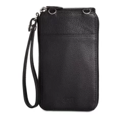 Promo ✨ Giani Bernini Softy Leather Tech Crossbody Wallet, Created For Macy's Black/silver 🥰 -Giani Bernini Shop unnamed file 54