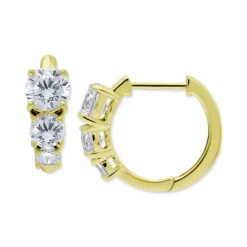 Top 10 ❤️ Giani Bernini Cubic Zirconia Graduated Small Huggie Hoop Earrings, 0.625, Created For Macy's Gold Over Silver ✨ -Giani Bernini Shop unnamed file 552