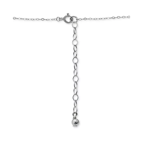 Best Pirce โ Giani Bernini Cubic Zirconia & Enamel Heart Pendant Necklace, 16 + 2 Extender, Created For Macy's Sterling Silver ๐ 4 Best Pirce โ Giani Bernini Cubic Zirconia & Enamel Heart Pendant Necklace, 16 + 2 Extender, Created For Macy's Sterling Silver ๐ - Image 4