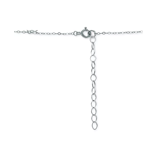 Hot Sale ⭐ Giani Bernini Cubic Zirconia Curved Bar & Evil Eye Pendant Necklace, 16 + 2 Extender, Created For Macy's Sterling Silver 🎁 5 Hot Sale ⭐ Giani Bernini Cubic Zirconia Curved Bar & Evil Eye Pendant Necklace, 16 + 2 Extender, Created For Macy's Sterling Silver 🎁 - Image 5