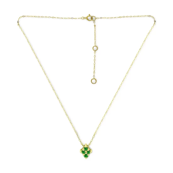 Buy ✔️ Giani Bernini Lab-Created Green Quartz Cluster Pendant Necklace, 16 + 2 Extender, Created For Macy's Sterling Silver ⭐ 5 Buy ✔️ Giani Bernini Lab-Created Green Quartz Cluster Pendant Necklace, 16 + 2 Extender, Created For Macy's Sterling Silver ⭐ - Image 5
