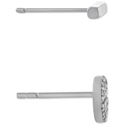 Wholesale ✔️ Giani Bernini 2-Pc. Cubic Zirconia Cluster & Bar Stud Earrings In Sterling Silver, Created For Macy's ❤️ -Giani Bernini Shop unnamed file 589