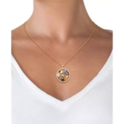 Cheap 🧨 Giani Bernini Cubic Zirconia & Enamel Symbol Open Disc Pendant Necklace In Gold-Plated Sterling Silver, 16 + 2 Extender, Created For Macy's 🛒 -Giani Bernini Shop unnamed file 605