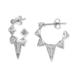 New 😀 Giani Bernini Cubic Zirconia Spike Small Hoop Earrings, Created For Macy's Gold Over Silver 🛒 -Giani Bernini Shop unnamed file 608