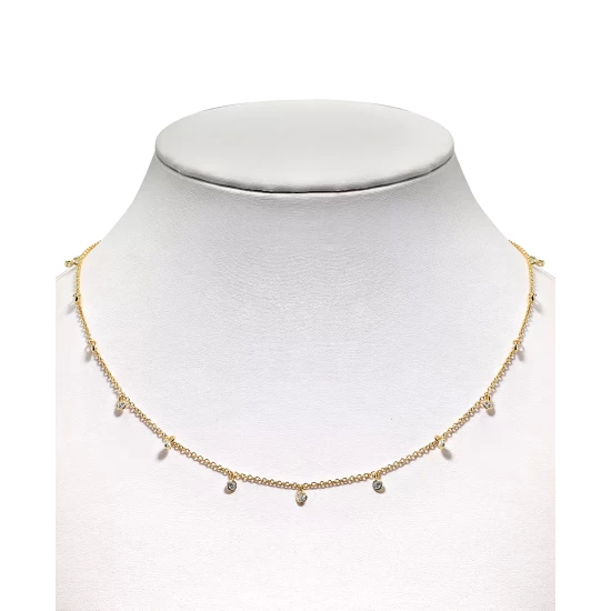 Budget ๐ Giani Bernini Cubic Zirconia Dangle Chain Necklace In Sterling Silver, 16 + 2 Extender, Created For Macy's โญ 3 Budget ๐ Giani Bernini Cubic Zirconia Dangle Chain Necklace In Sterling Silver, 16 + 2 Extender, Created For Macy's โญ - Image 3