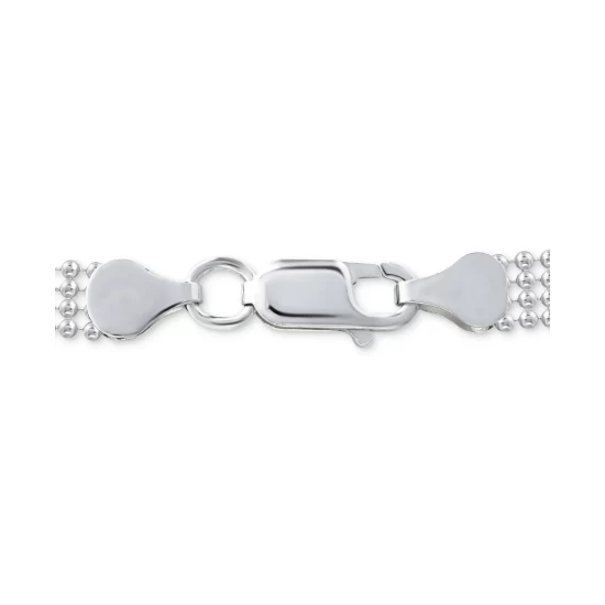 Buy 🧨 Giani Bernini Four Row Bead Chain Bracelet In 18k Gold-Plated Sterling Silver, Created For Macy's ✨ 4 Buy 🧨 Giani Bernini Four Row Bead Chain Bracelet In 18k Gold-Plated Sterling Silver, Created For Macy's ✨ - Image 4