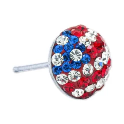 Cheapest 🔔 Giani Bernini Cubic Zirconia Red, White, & Blue Stud Earrings In Sterling Silver, Created For Macy's 🤩 -Giani Bernini Shop unnamed file 713