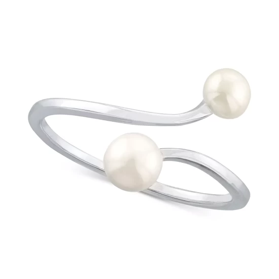 Best deal 🛒 Giani Bernini Cultured Freshwater Pearl (4 & 5mm) Bypass Ring, Created For Macy's Gold Over Silver 😍 4 Best deal 🛒 Giani Bernini Cultured Freshwater Pearl (4 & 5mm) Bypass Ring, Created For Macy's Gold Over Silver 😍 - Image 4