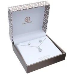 Flash Sale 💯 Giani Bernini 2-Pc. Set Cubic Zirconia Pendant Necklace And Stud Earrings In Sterling Silver, Created For Macy's 🔔 -Giani Bernini Shop unnamed file 736