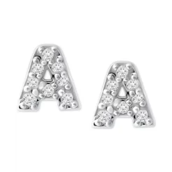 Best Sale ✨ Giani Bernini Cubic Zirconia Palm Tree Stud Earrings In Sterling Silver, Created For Macy's 🔥