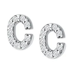Discount ✔️ Giani Bernini Cubic Zirconia Initial Stud Earrings, Created For Macy's Sterling Silver A ⌛ -Giani Bernini Shop unnamed file 959