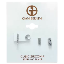 Wholesale ✨ Giani Bernini 4-Pc. Set Cubic Zirconia Stud & Hoop Earrings, Created For Macy's Gold Over Silver 😍 -Giani Bernini Shop unnamed file 987